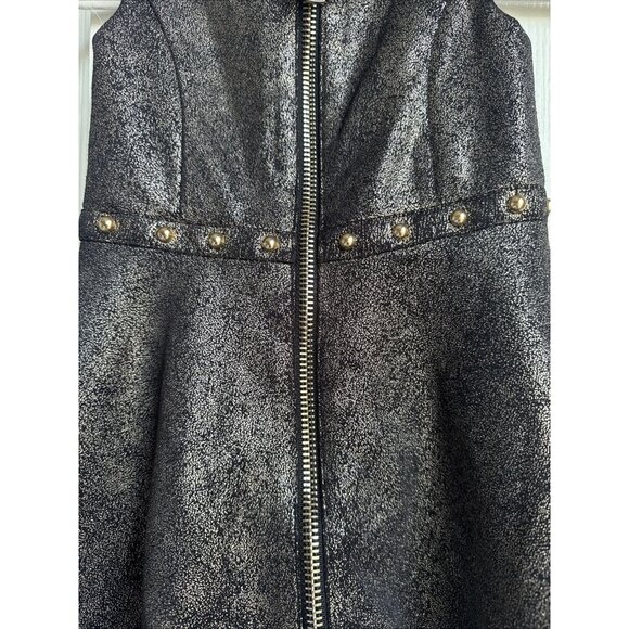 Disney Aladdin Princess Jasmine Fit & Flare Dress Girl 4 Metallic Bronze Gold - Picture 2 of 5